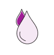 Blood droplets icon