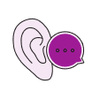 Listening ear icon