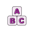 ABC blocks icon