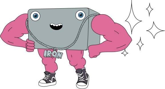 Iron Replenishment Mascot Hero Image