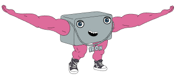 Iron Replenishment Mascot Holding Up Information about INJECTAFER