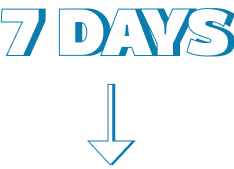 7 days apart