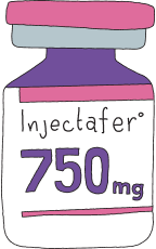 1st dose of INJECTAFERÂ®: a single-dose vial with 750mg
